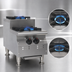 Thumbnail image #3 for RedHots Chef's Line 12-Inch Countertop Step-Up Gas Hot Plate, 2 Burners, Natural Gas