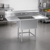 Thumbnail image #3 for Spec-Master 1-Compartment Commercial Stainless Steel Sink with Left & Right 36-Inch Drainboards