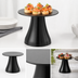 Thumbnail image #3 for Lift Collection Round Black Melamine Buffet Pedestal, 6-1/2 Inch Dia. x 7-1/8 Inch H