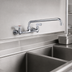 Thumbnail image #3 for Steel Works Stainless Wall-Mount Faucet with 8-Inch Centers and 10-Inch Swing Spout
