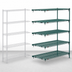 Thumbnail image #4 for Metro Super Erecta Super Adjustable Add-On Wire Shelving Unit, 42 x 24 x 74 Inches, 5 Shelves, Green Epoxy-Coated