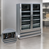 Thumbnail image #3 for Howard-McCray Two-Section Hinged Glass Door Freezer Merchandiser, 42 Cu. Ft., Bottom-Mount Self-Contained, Stainless Steel