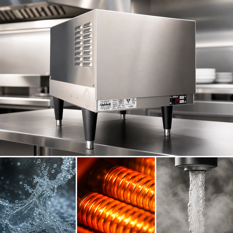 Product image #3 for Hubbell J639 Electric Booster Heater with 6-Gallon Storage and Stainless Steel Tank