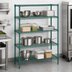 Thumbnail image #3 for Quantum Green Epoxy Wire Shelving Starter Kit, 54 x 14 x 54 Inches, 4-Shelf Stationary Unit