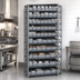 Thumbnail image #3 for Quantum Heavy-Duty Stationary Wire Shelving Unit with 13 Shelves and 108 Bins
