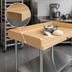 Thumbnail image #3 for Advance Tabco 72 Inch x 36 Inch Wood Top Bakers' Table with 4 Inch Splash and Galvanized Undershelf