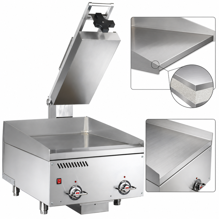 Product image #4 for Vulcan Rapid Recovery Electric Manual Clamshell Hood for Griddles, 10.4" x 22.9", 240V