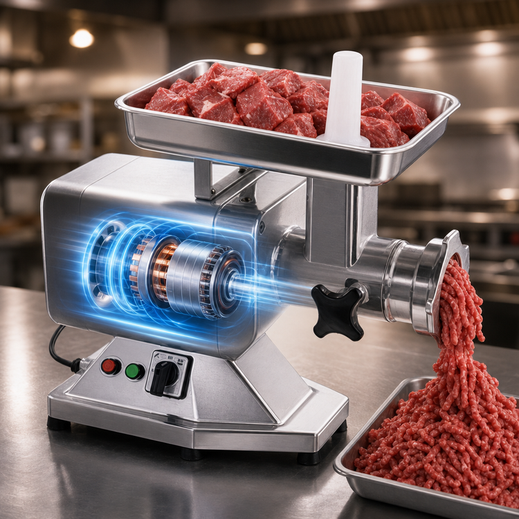 Product image #3 for BakeMax Titan Series BMMG004 Electric Countertop Meat Grinder with #22 Hub, 1-1/2 HP