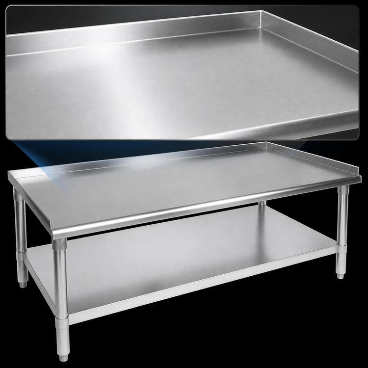 Product image #3 for John Boos 36-Inch x 36-Inch x 24-Inch Stainless Steel Equipment Stand with Adjustable Undershelf