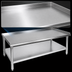 Thumbnail image #3 for John Boos 36-Inch x 36-Inch x 24-Inch Stainless Steel Equipment Stand with Adjustable Undershelf