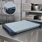 Thumbnail image #3 for Metro MetroMax 4 MAX4-2460F Solid Polymer Shelf with Removable Mat, 60 x 24 Inches, Blue, 600 lb. Capacity
