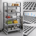 Thumbnail image #3 for Cambro Camshelving Elements XTRA Stationary Starter Unit, 24-Inch Deep x 30-Inch Long x 84-Inch High, 5-Shelf Vented Polymer Shelving, Speckled Gray