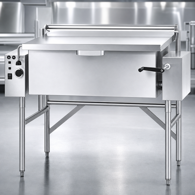 Product image #3 for Classic TES-2430-9 Electric Manual Tilting Skillet, 30-Gallon, 9-Inch Deep, Floor Model