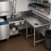 Thumbnail image #3 for Eagle Spec-Master Corner Soiled Dishtable with Pre-Rinse Sink, Right-Hand, 96