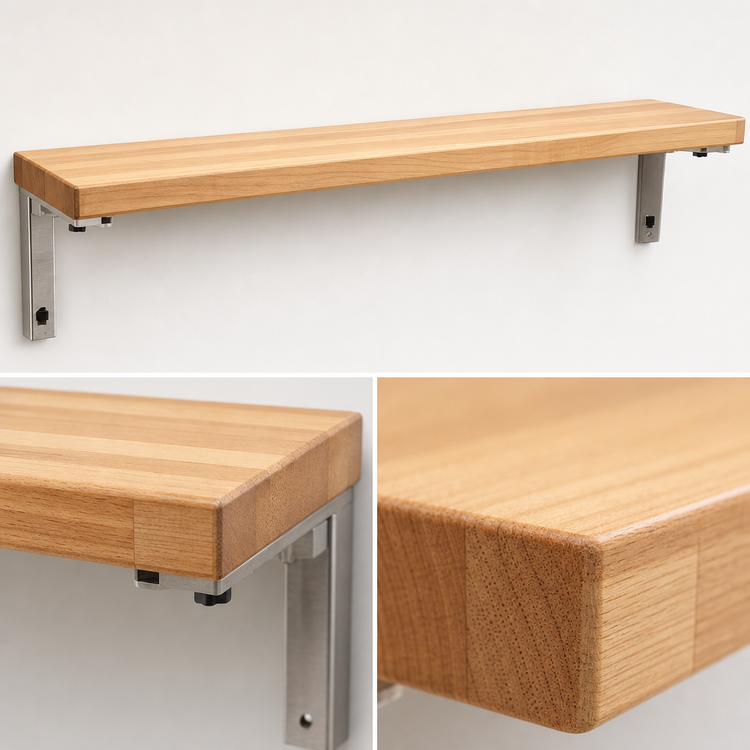 Product image #3 for Eagle Group Hardwood Cutting Board for Carving Stations with Drop Brackets, 48" W x 8" D x 1-1/4" Thick