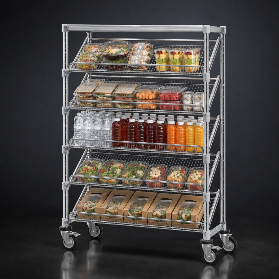 Five Slanted Shelves