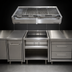 Thumbnail image #3 for Titan 36-Inch Modular Solid Fuel Broiler with Stainless Steel Exterior and Steel Bar Grates
