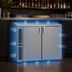 Thumbnail image #3 for Glastender C1SL36 One-Zone Side-Serviced Low-Profile Back Bar Cooler, 36 Inch, Two-Section, Solid Doors
