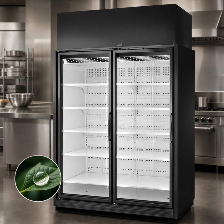 Product image #3 for True TRM2L Low Temp Two-Section Glass Door Freezer Merchandiser