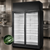 Thumbnail image #3 for True TRM2L Low Temp Two-Section Glass Door Freezer Merchandiser