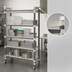 Thumbnail image #3 for Cambro Camshelving Elements XTRA 5-Tier High Density Top Rail Mobile Starter Unit, 18 x 48 x 80 Inches, Speckled Gray