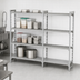Thumbnail image #4 for Cambro Camshelving Premium 24-Inch x 24-Inch x 72-Inch 4-Shelf Add-On Polymer Shelving Unit, 3 Vented + 1 Solid