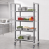 Thumbnail image #3 for Cambro Camshelving Elements XTRA High Density Mobile Starter Unit, 18 x 48 x 70-1/4 Inch, 4-Shelf Solid Polymer Shelving Unit
