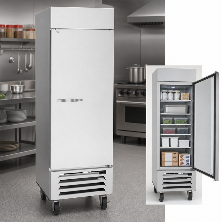 Product image #3 for Beverage-Air Horizon Series One-Section Reach-In Freezer, 30-Inch W, 25.97 Cu. Ft., Solid Door