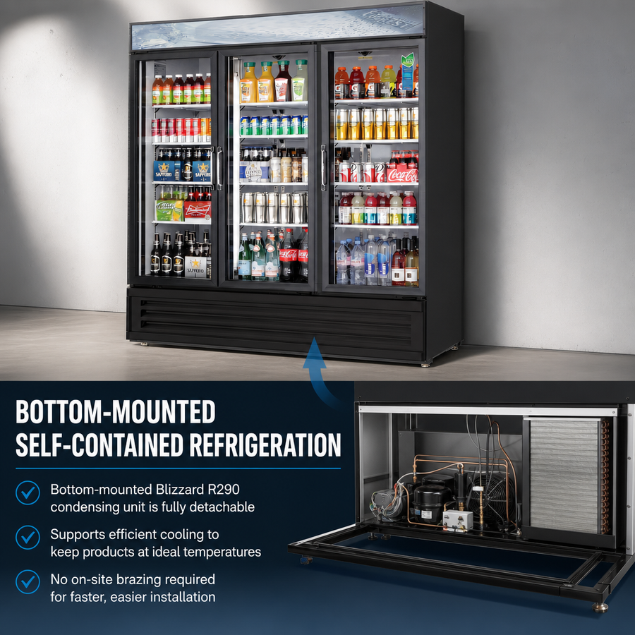 Bottom-Mounted Self-Contained Refrigeration