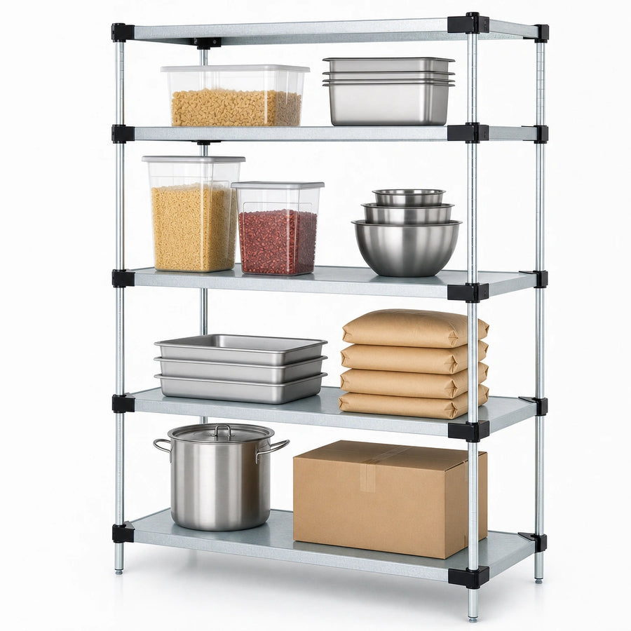 Four Solid Shelves