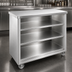 Thumbnail image #3 for Weather-All Stainless Steel 4-Foot Portable Back Bar with 3-Sided Storage