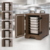 Thumbnail image #3 for Cateraide Insulated End-Load Food Pan Carrier with Individual Tracks, 5-Pan Capacity, Brown Polyethylene