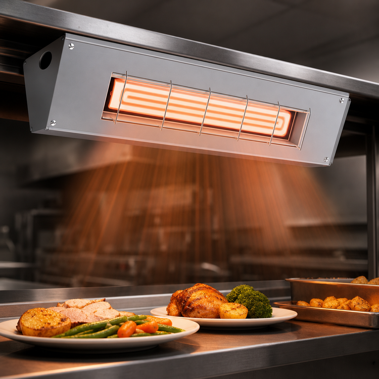Product image #3 for Hatco Ultra-Glo 60-Inch High Watt Unlighted Ceramic Infrared Strip Heater