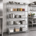 Thumbnail image #3 for Redipak 5-Tier Wire Shelving Unit, 60 x 18 x 74 Inches, Zinc Finish