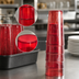 Thumbnail image #4 for Carlisle Stackable 20 oz Ruby SAN Plastic Tumbler, Textured, 6-Pack Cash & Carry Shrink Pack
