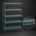 Thumbnail image #3 for EagleGard 5-Tier Add-On Wire Shelving Unit, 30 x 24 x 74 Inches, Blue-Green Hybrid Epoxy Finish