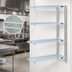 Thumbnail image #3 for EagleGard 4-Tier Add-On Wire Shelving Unit, 24 x 21 x 74 Inches, Blue-Green Hybrid Epoxy Finish