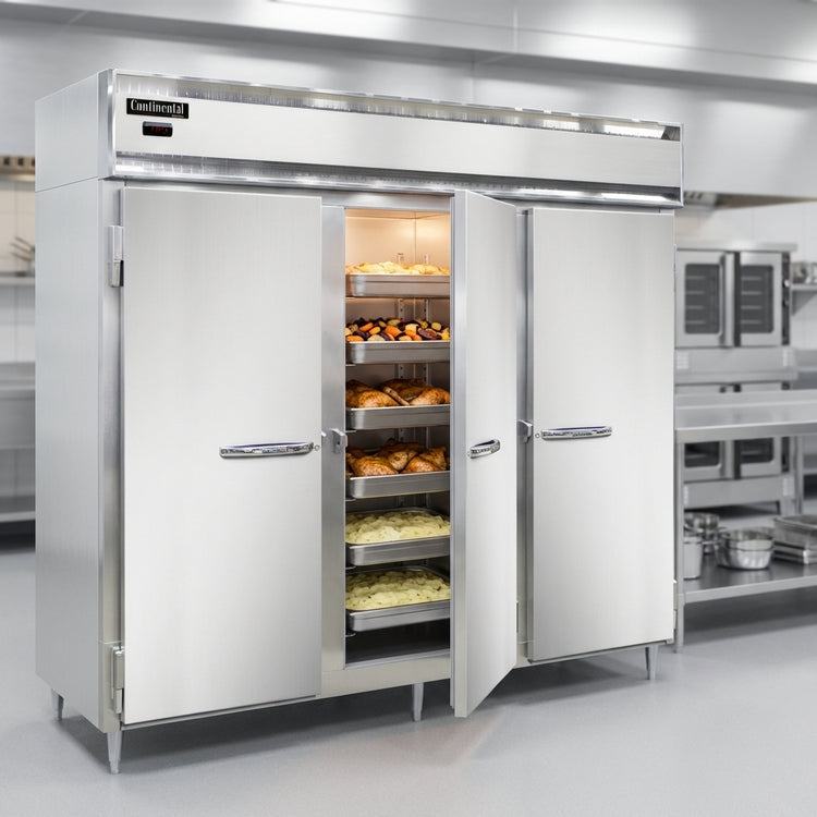 Product image #2 for Continental Refrigerator DL3WE Designer Line Extra-Wide Three-Section Heated Holding Cabinet