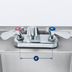 Thumbnail image #3 for Advance Tabco Heavy-Duty Deck-Mounted Lead-Free Lavatory Faucet, 4 Inch Centers, 3-1/2 Inch Fixed Spout