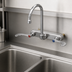 Thumbnail image #3 for T&S Brass B-1147-04-CR Wall-Mount Workboard Mixing Faucet with 5-3/4