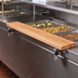 Thumbnail image #3 for John Boos 60 Inch x 12 Inch Steam Table Cutting Board with Adjustable Stainless Steel Supports