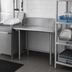 Thumbnail image #3 for BK Resources 36-Inch Right-to-Left Straight Clean Dish Table with 10-Inch Backsplash