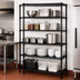 Thumbnail image #3 for Quantum Black Epoxy Wire Shelving Starter Kit with 5 Shelves, 36