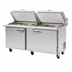 Thumbnail image #3 for Turbo Air PRO Series 2-Section Mega Top Sandwich/Salad Prep Table with Dual-Sided Lids, 30-Pan, 72-5/8-Inch