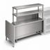 Thumbnail image #3 for Randell Modular Chef Service Counter Left Section, 65.5-Inch, with Plate Storage Cabinet, Double Overshelf, and Wing Wall