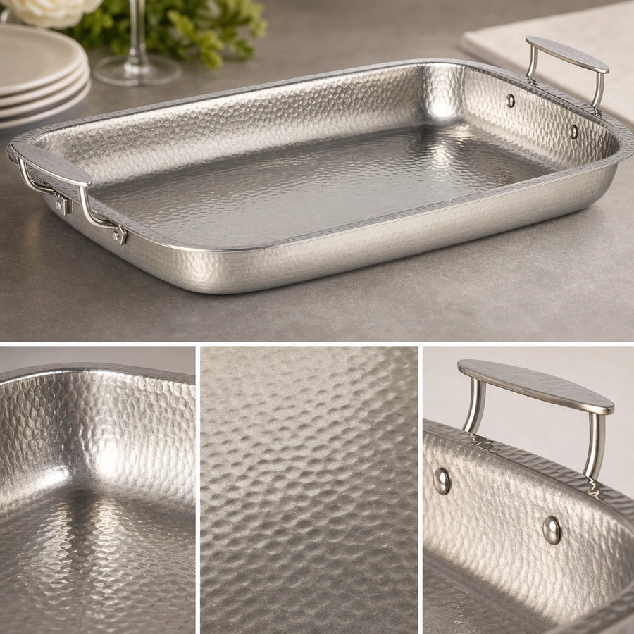 Hammered Stainless Steel Construction