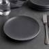 Thumbnail image #4 for American Metalcraft 9 Inch Black Matte Melamine Round Coupe Plate