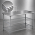 Thumbnail image #3 for Eagle AdjusTable Basic Unit 60-Inch x 24-Inch 14-Gauge Stainless Steel Work Table with 2 Adjustable Chrome Wire Undershelves