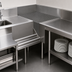Thumbnail image #3 for Advance Tabco Prestige 90° Free-Standing Stainless Steel Corner Drainboard Filler, 30