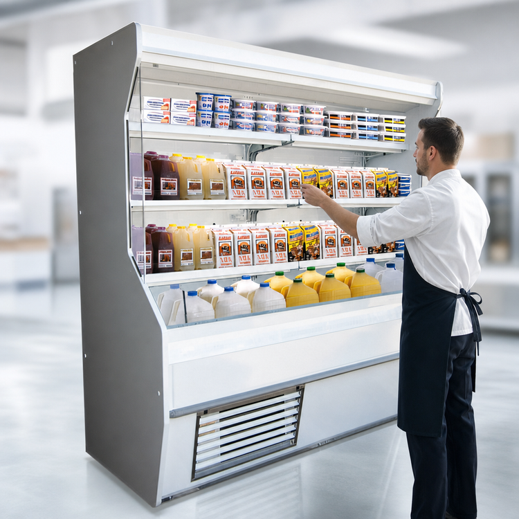 Product image #3 for Howard-McCray 32E Series 98-Inch Dairy Open Merchandiser, Open Front, Self-Contained Refrigeration
